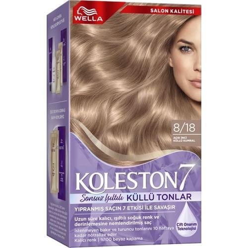 Wella Koleston Supreme Kit 8/18 Açık Inci Küllü Kumral