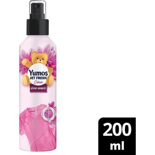 Yumoş Jet Fresh Giysi Spreyi Yıkamadan Ferah Koku ve Ütü Etkisi Orkide 200 ml