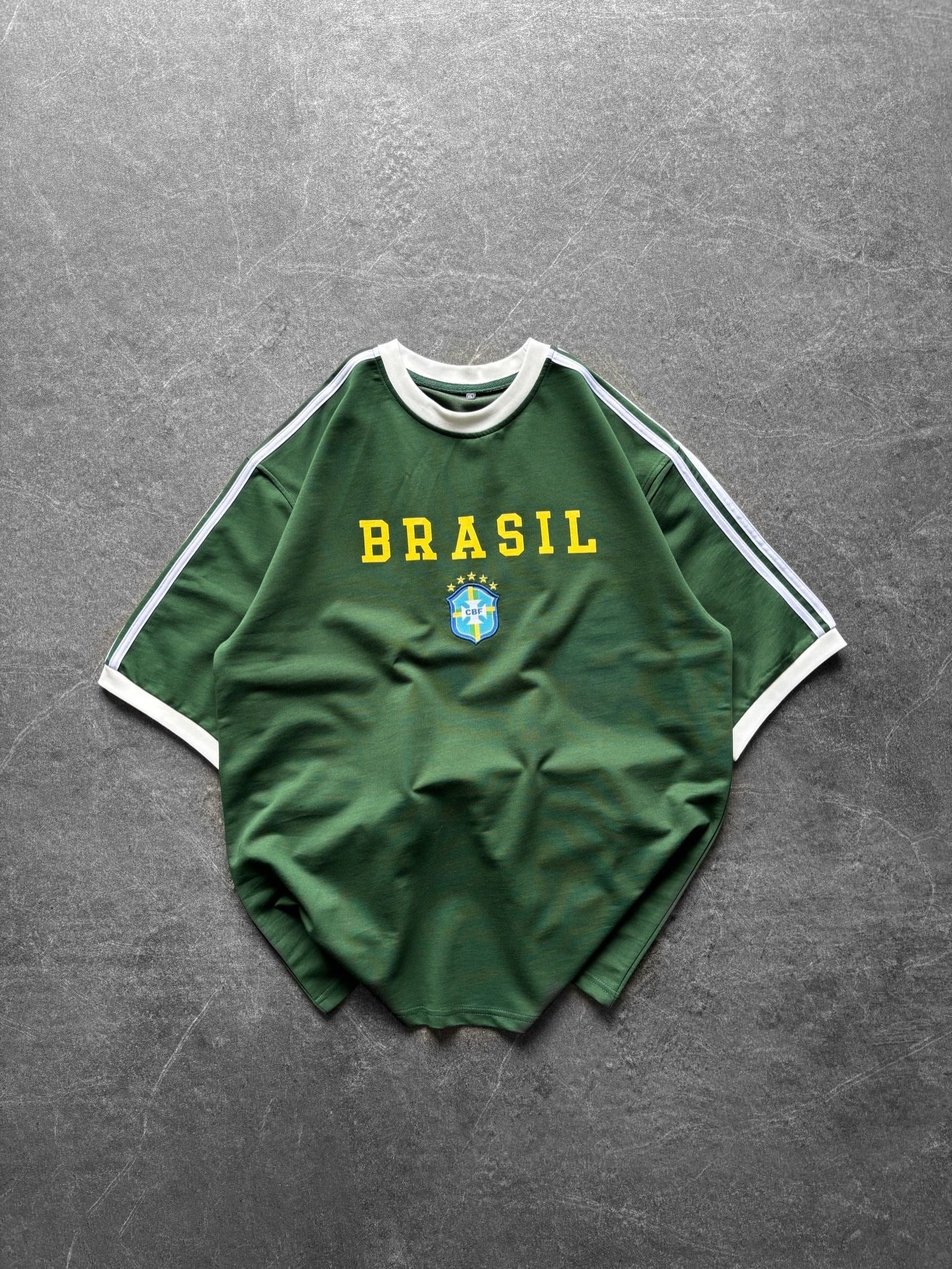 BRASİL LOGO DETAY OVERSİZE TSHİRT