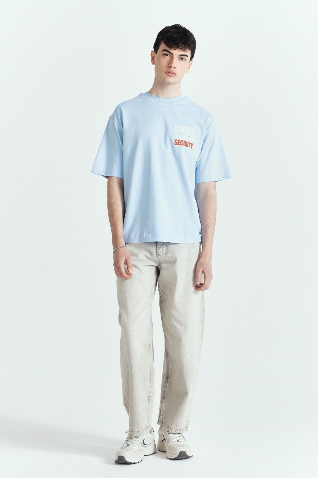 DİDDY STUDİOS SECURTY PREMİUM BASKILI OVERSİZE TSHIRT