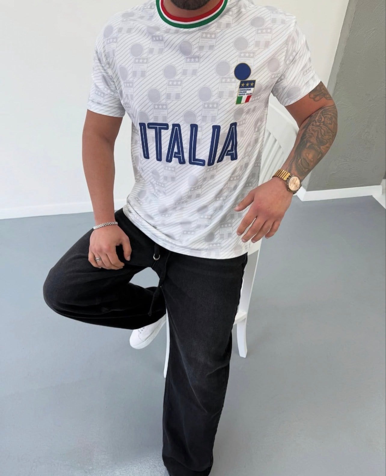 ITALIA DİJİTAL BASKI OVERSİZE TSHİRT