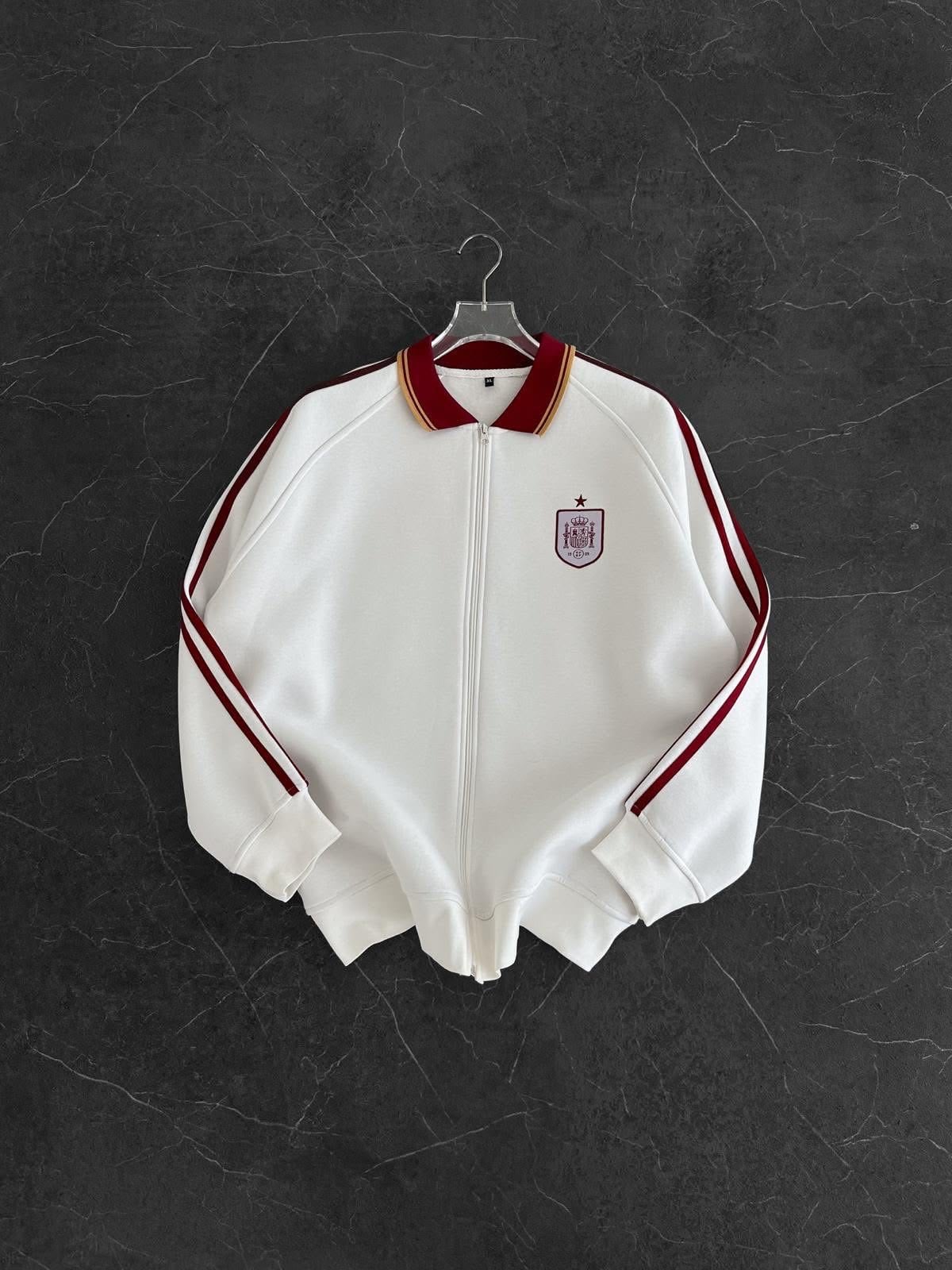 SPAİN NAKIŞLI OVERSİZE (BEYAZ) HIRKA