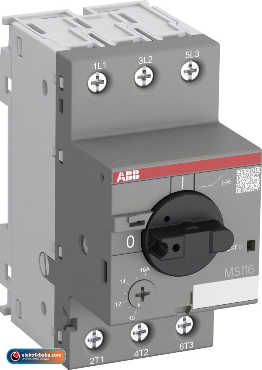 ABB1SAM250000R1002ABB 1SAM250000R1002 MS116-0.25 0,16-0,25A MOTOR KORUMA SALTERI
