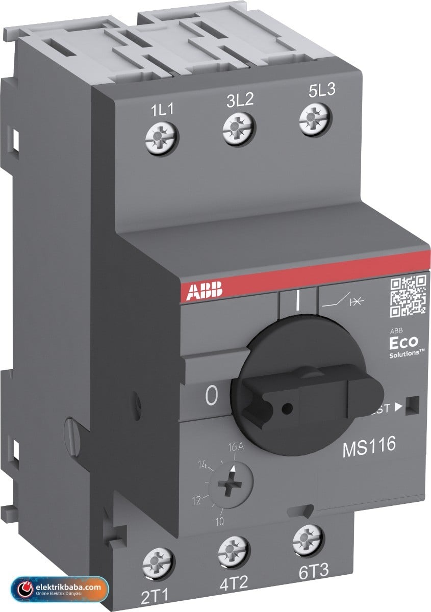 ABB1SAM250000R1003ABB 1SAM250000R1003 MS116-0.4 0,25-0,4A MOTOR KORUMA SALTERI