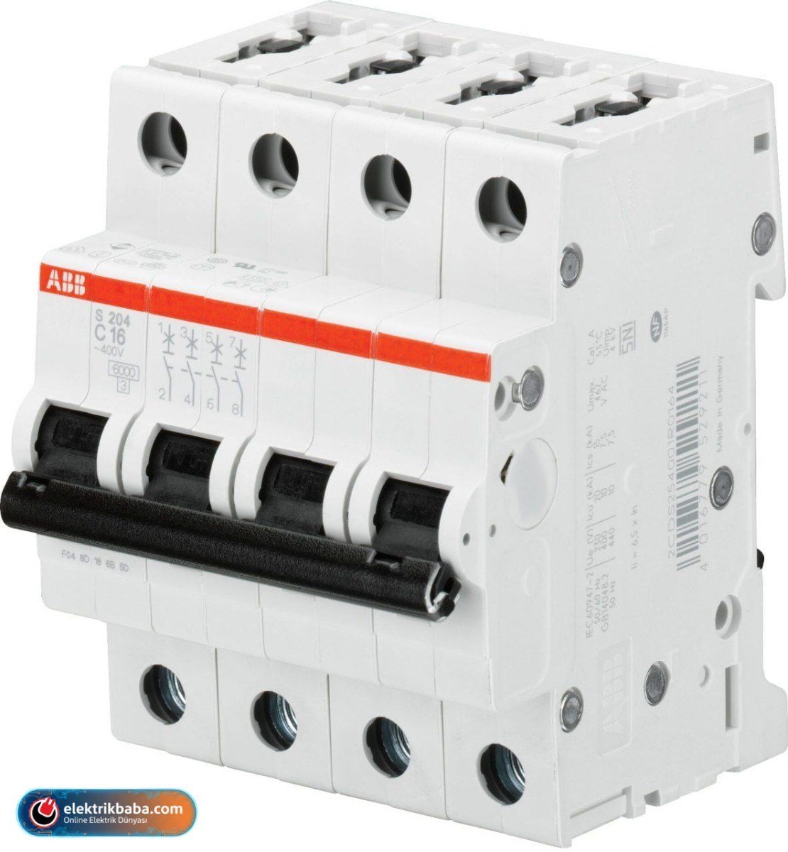 ABB2TAZ151400R0404ABB 2TAZ151400R0404 FORMULA 4 KUTUPLU 40A 4,5KA OTOMATIK SIGORTA