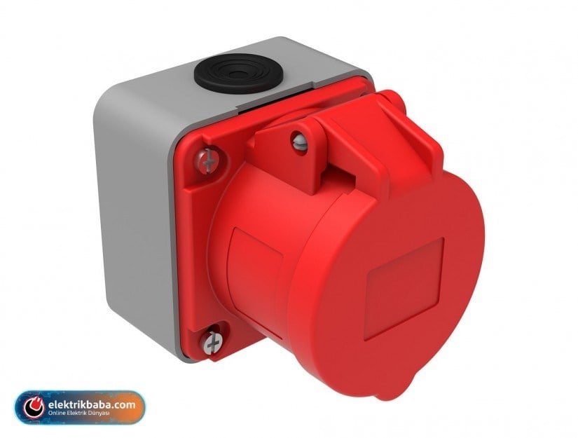 BEMISBC1-1505-2510BEMIS BC1-1505-2510 CEE NORM 5/16A 380V DUZ DUVAR PRIZ