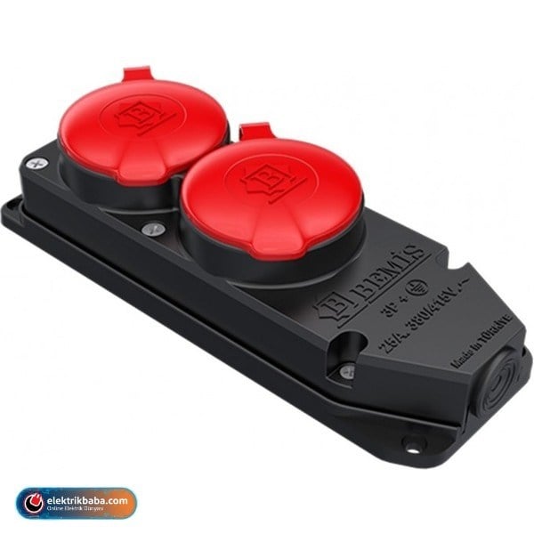 BEMISBK6-2504-4612BEMIS BK6-2504-4612 TRIFAZE KAUCUK 25A PLASTIK IKILI GRUP PRIZ