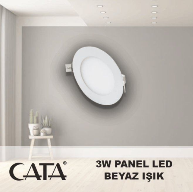 CATACT-5144B3W SLIM PANEL (BEYAZ)