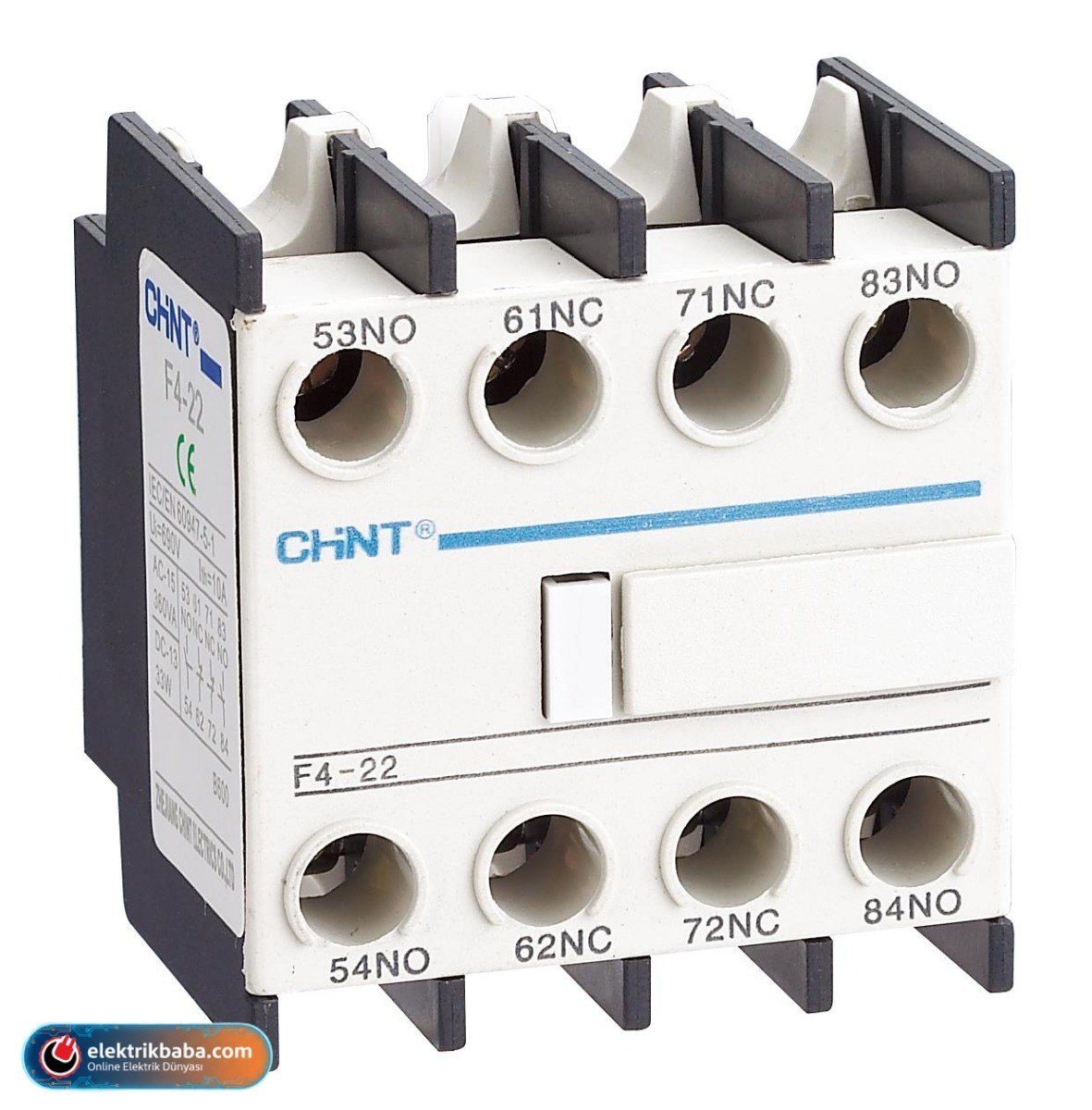 CHINT439520CHINT 439520 NC1-NC2 SERISI YARDIMCI KONTAK / 2NA+2NK (YENI TIP)