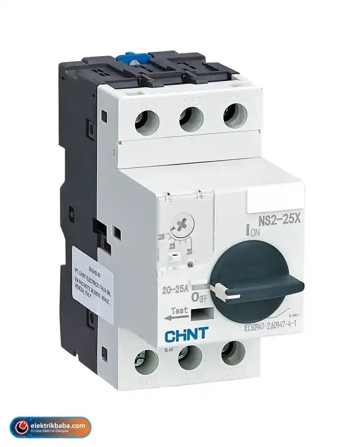 CHINT495188CHINT 495188 NS2X SERISI MOTOR KORUMA SALTERI - TERMIK MANYETIK - 17-23  A AKIM AYAR SAHALI - 11KW
