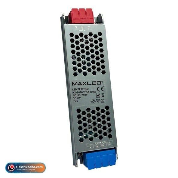 MAXLEDMAX-MX-3026MAXLED MAX-MX-3026 150W 12,5A LED TRAFOSU SLIM KASA