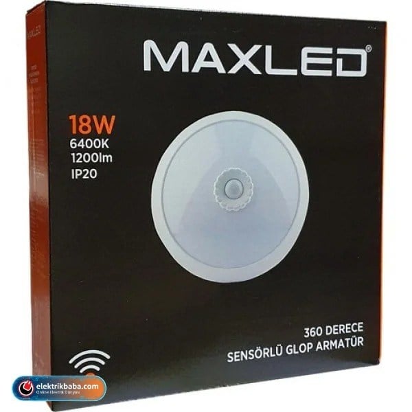 MAXLEDMAXLED-MX-6114MAXLED MAXLED-MX-6114 18W 6500K LEDLI SENSORLU TAVAN ARMATUR