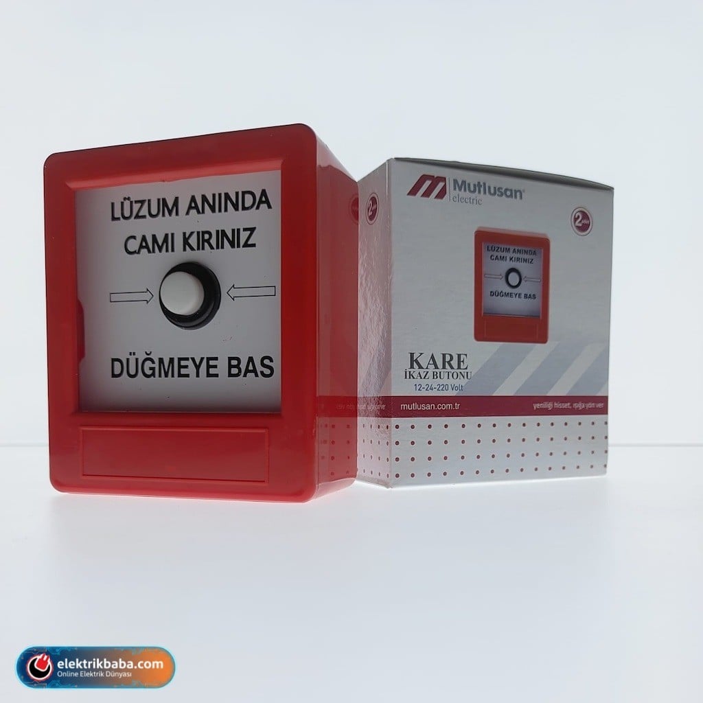 MUTLUSAN028 120 000001MUTLUSAN 028 120 000001 YANGIN IHBAR BUTONU KARE