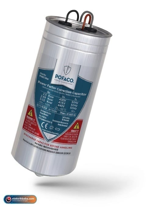 POFACOP400005POFACO P400005 0,5 KVAR 400V TRIFAZE KONDANSATOR