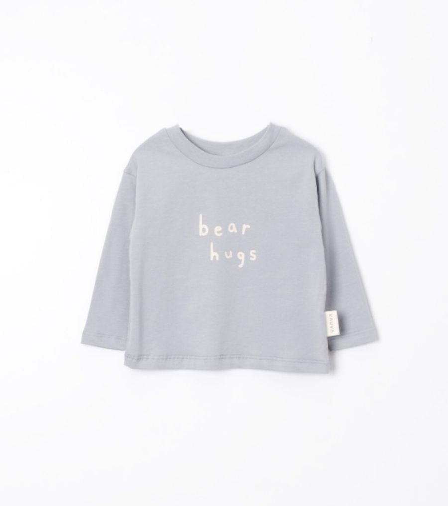 UZUN KOLLU BASIC SWEAT-BEAR HUGS-MAVİ