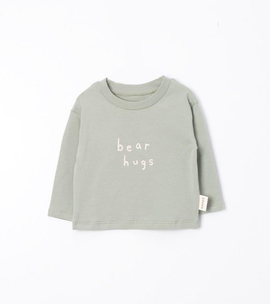 UZUN KOLLU BASIC SWEAT-BEAR HUGS-YEŞİL