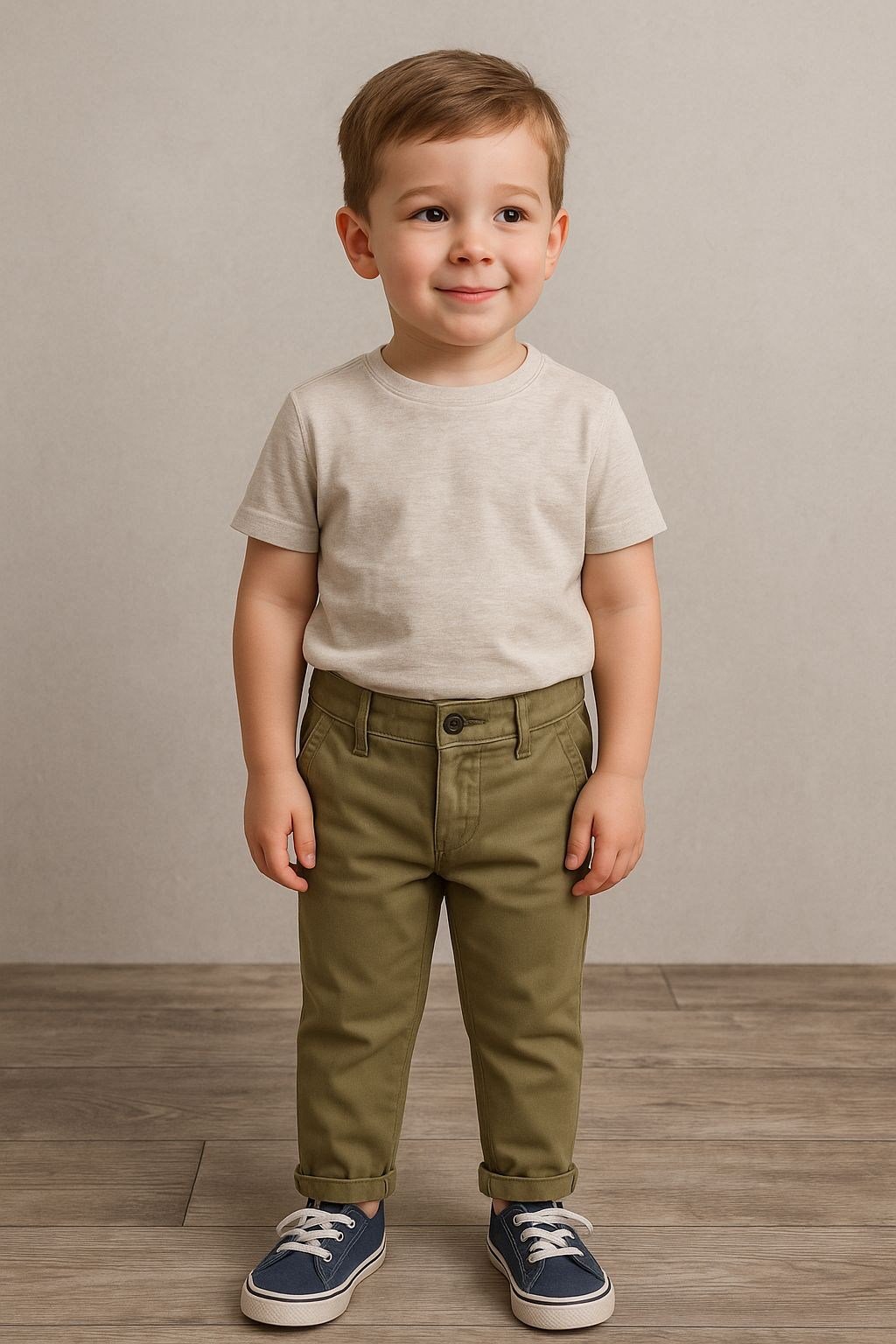 Erkek Çocuk Gabardin Kumaş Pantolon 