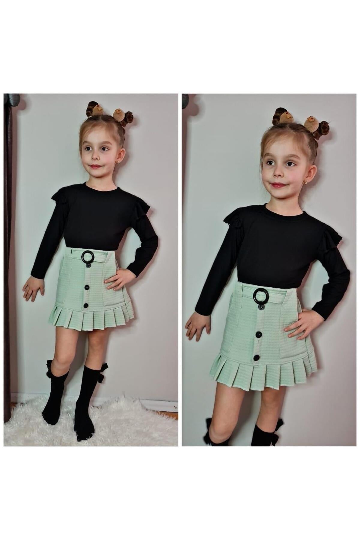 Yigit Butik Etekli Kız Çocuk Takım