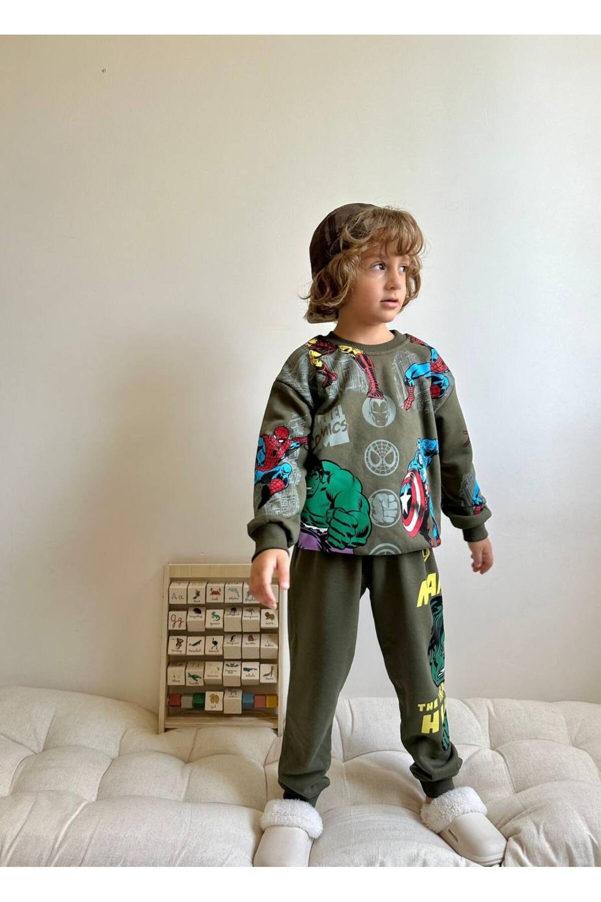 Yigit Butik Karakter Baskılı Erkek Çocuk Takım