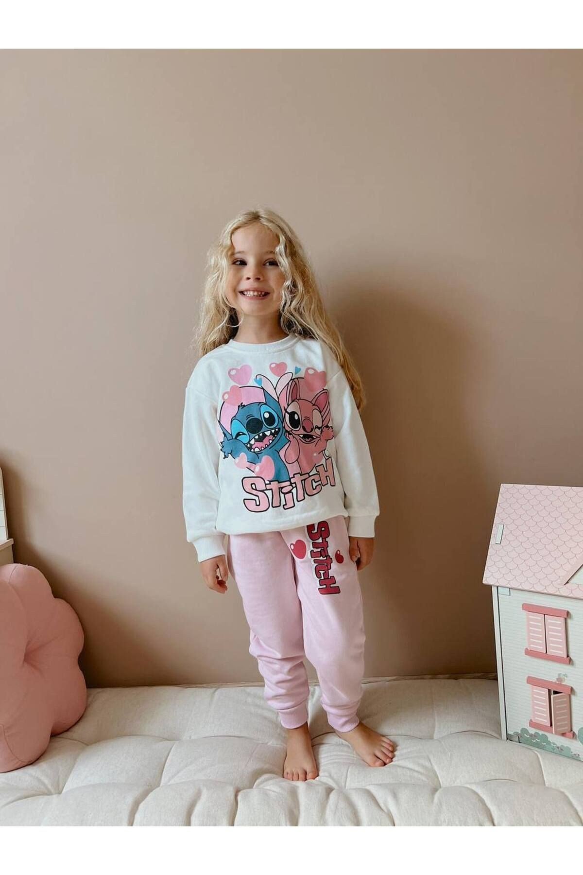Yigit Butik Karakter Baskılı Kız Çocuk Takım