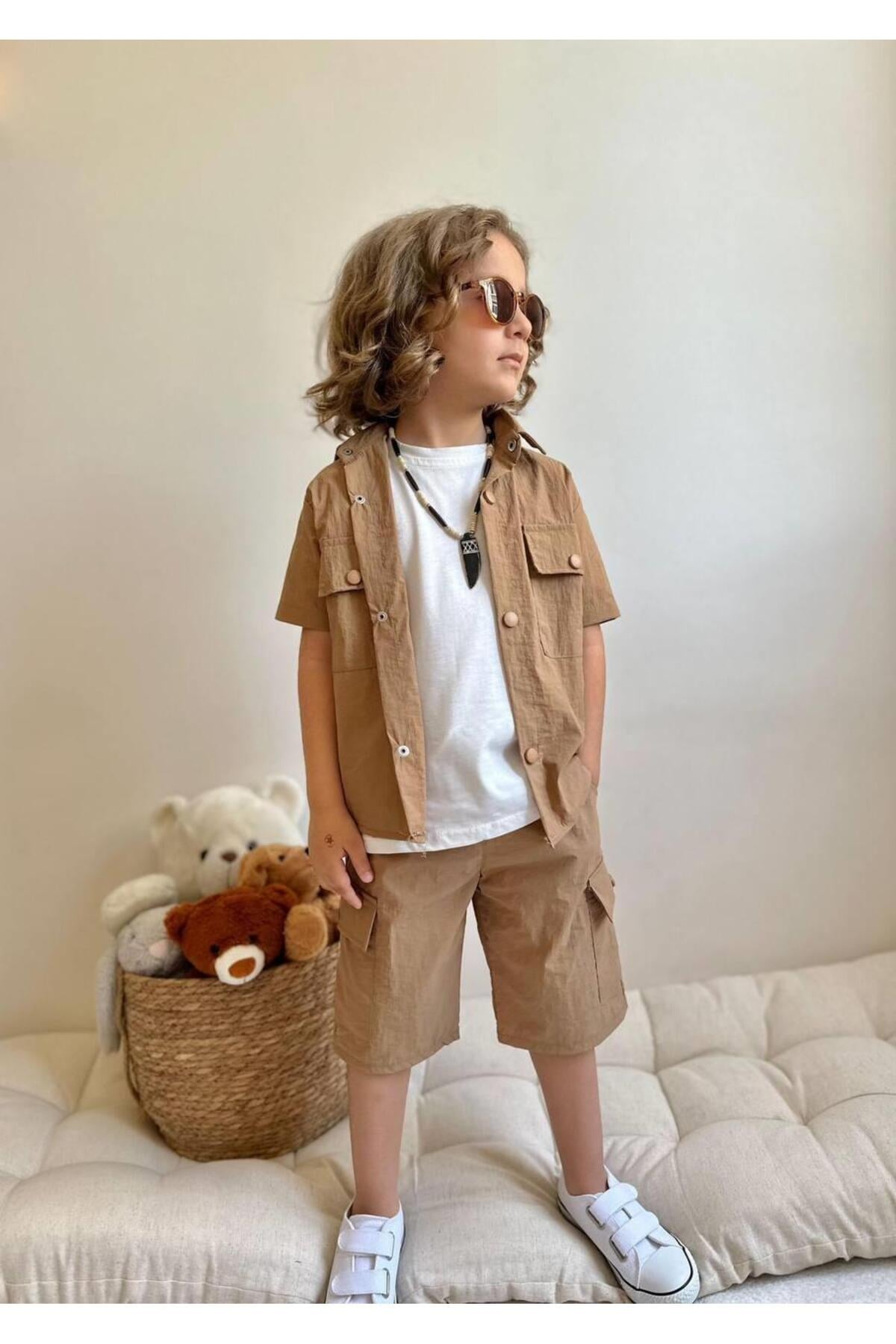 Yigit Butik Paraşüt Kumaş Erkek Çocuk Takım