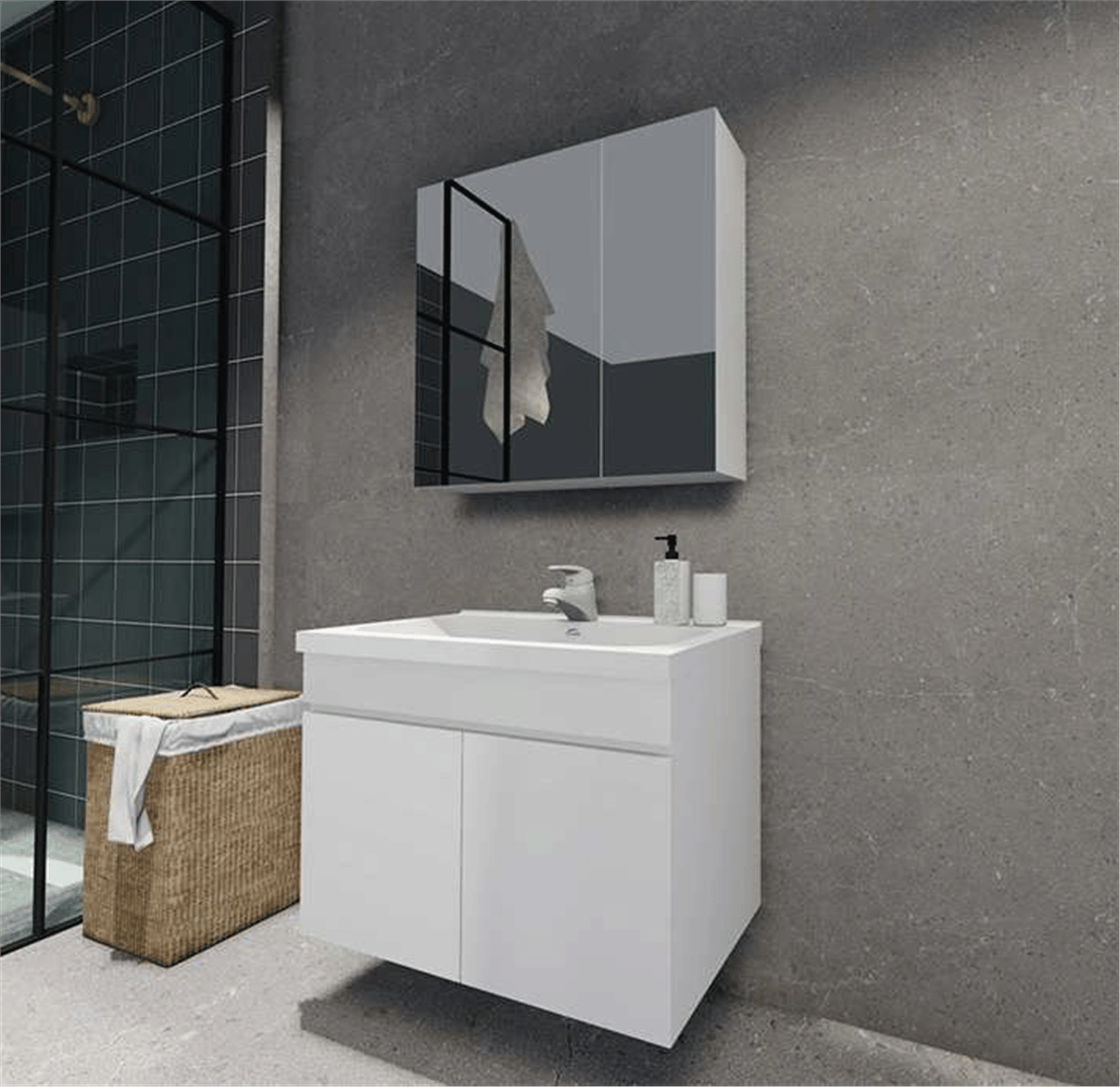 ALFA BANYO DOLABI 65 BEYAZ