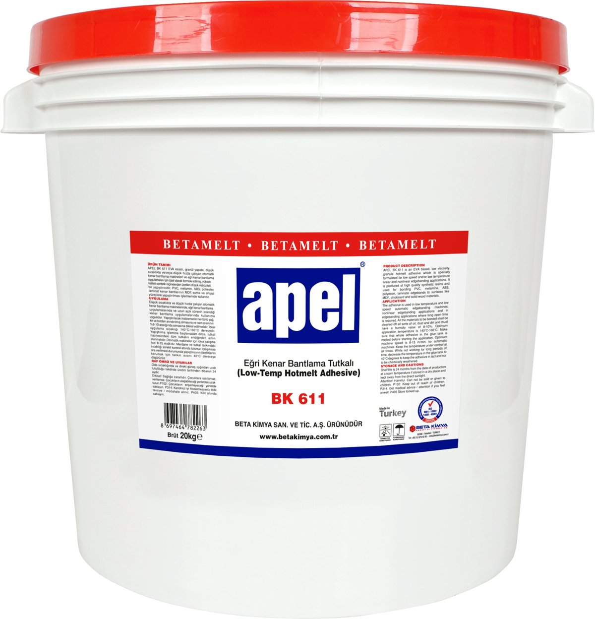 APEL BETAMELT HOLTMELT TUTKAL B.K.611 20 KG KOVA
