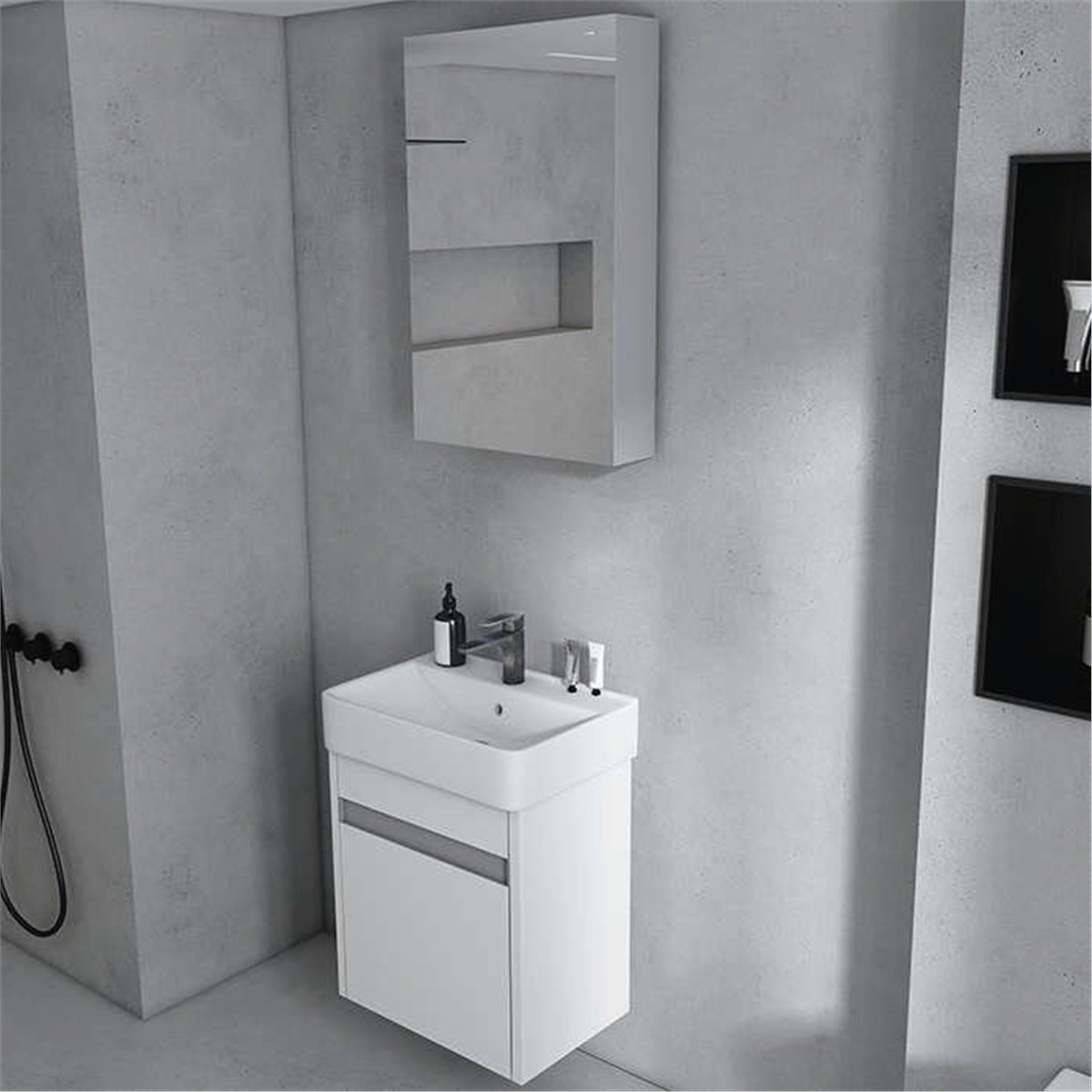 İDEAL BANYO DOLABI 65 BEYAZ