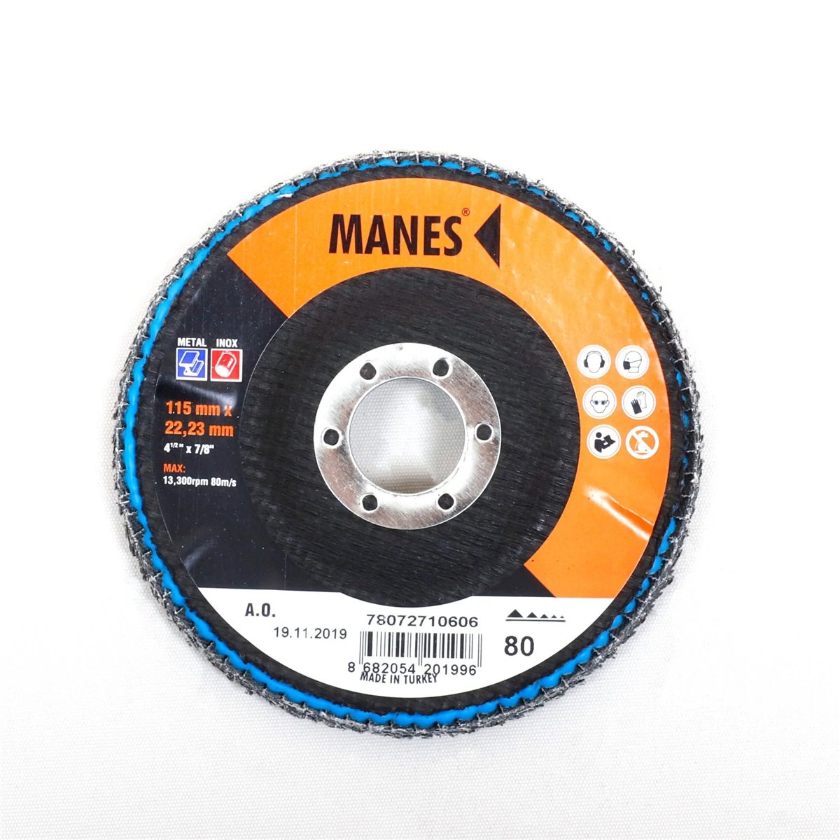 MANES FLAP DİSK ZIMPARA A.O.115x22 P80