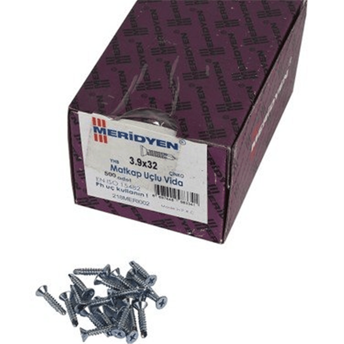 MERİDYEN YHB MATKAP UCLU VİDA 3.9 X 32 500 AD