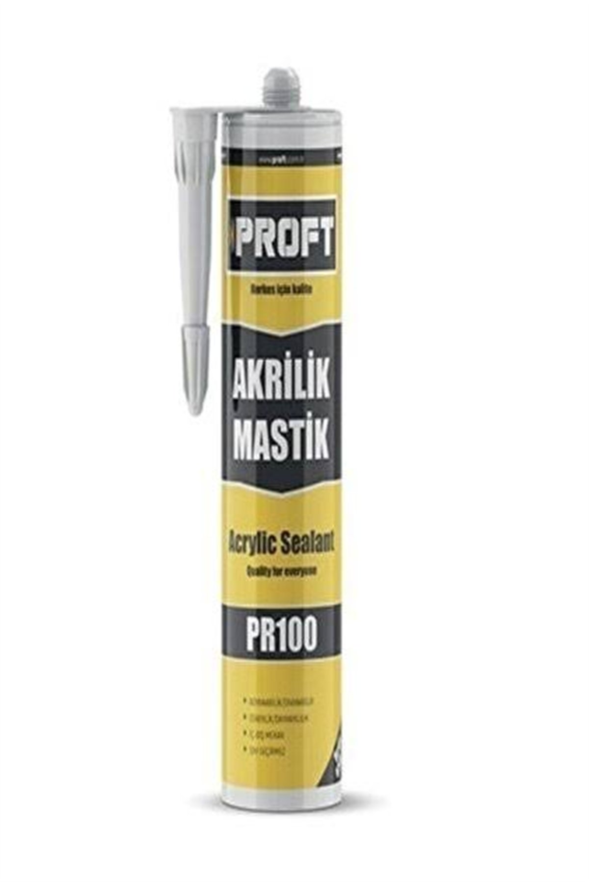 PROFT PR100 AKRİLİK MASTİK 450 GR.GRİ