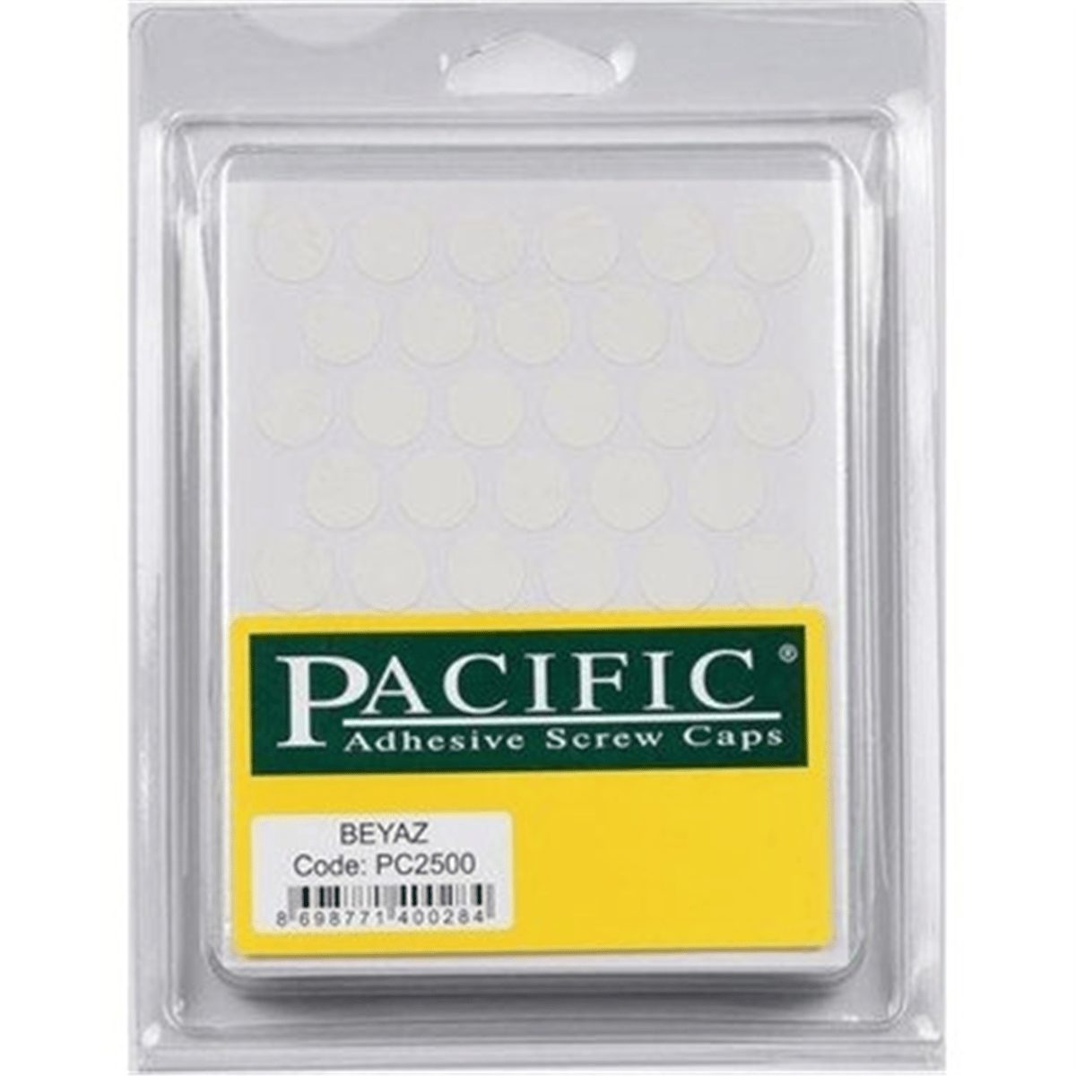 PVC VİDA TAPA MAT BEYAZ PACIVIC