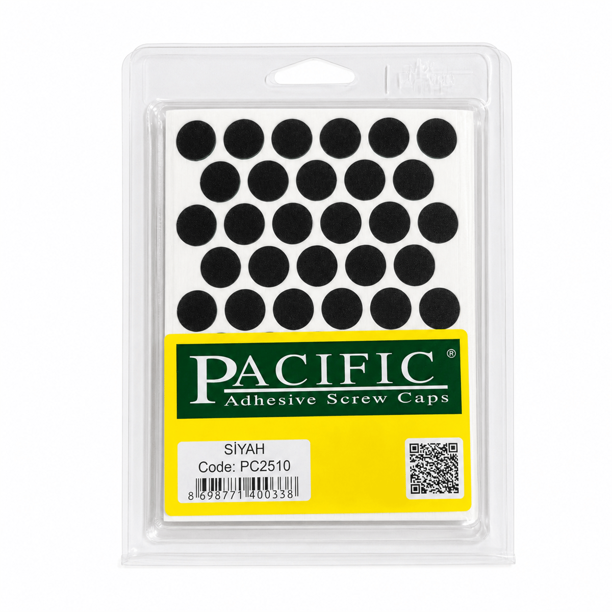 PVC VİDA TAPA MAT SİYAH  PACIVIC