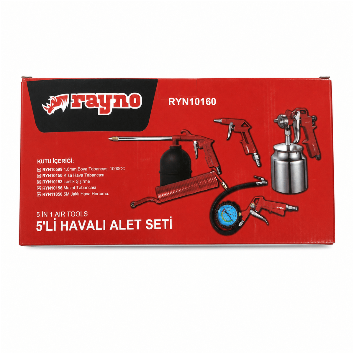 RAYNO HAVALI ALET SETİ 5 Lİ (RYN10160)