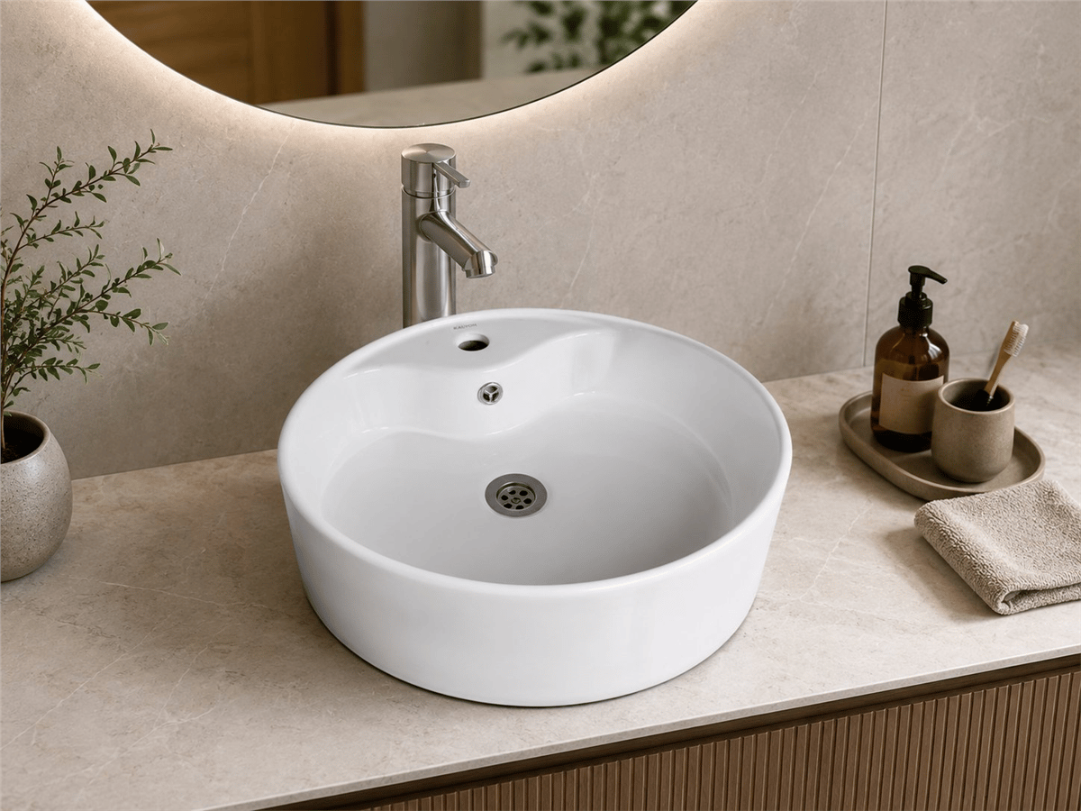 S5005 SERAMİK LAVABO 400X400X150 BEYAZ