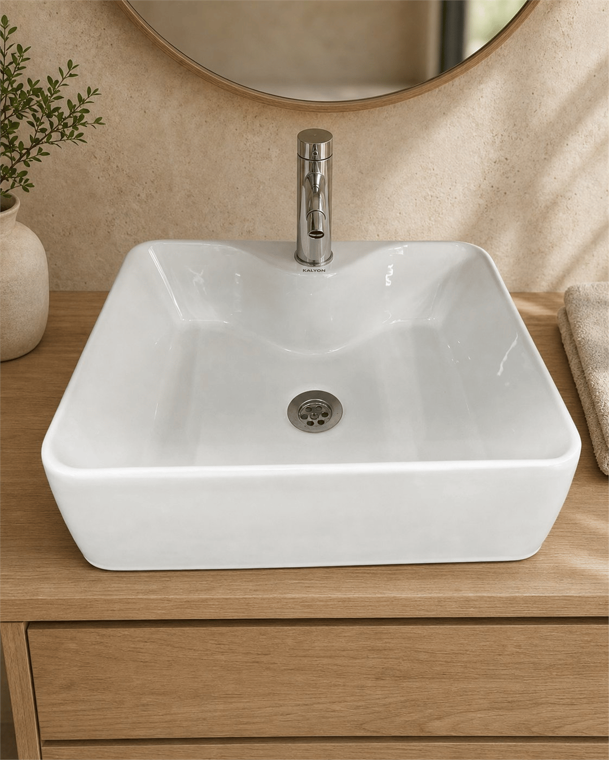 S5007 SERAMİK LAVABO 480X370X130 BEYAZ