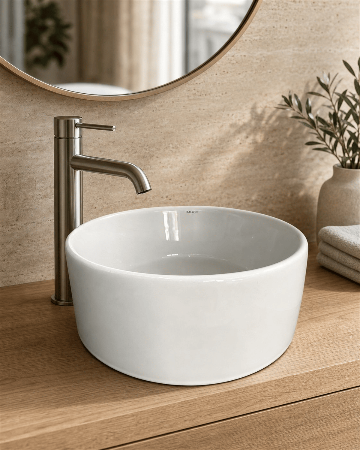 S5035 SERAMİK LAVABO 410X410X150 BEYAZ