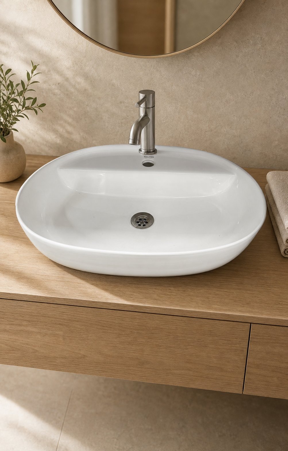 S5150 SERAMİK LAVABO 610X40X135 BEYAZ