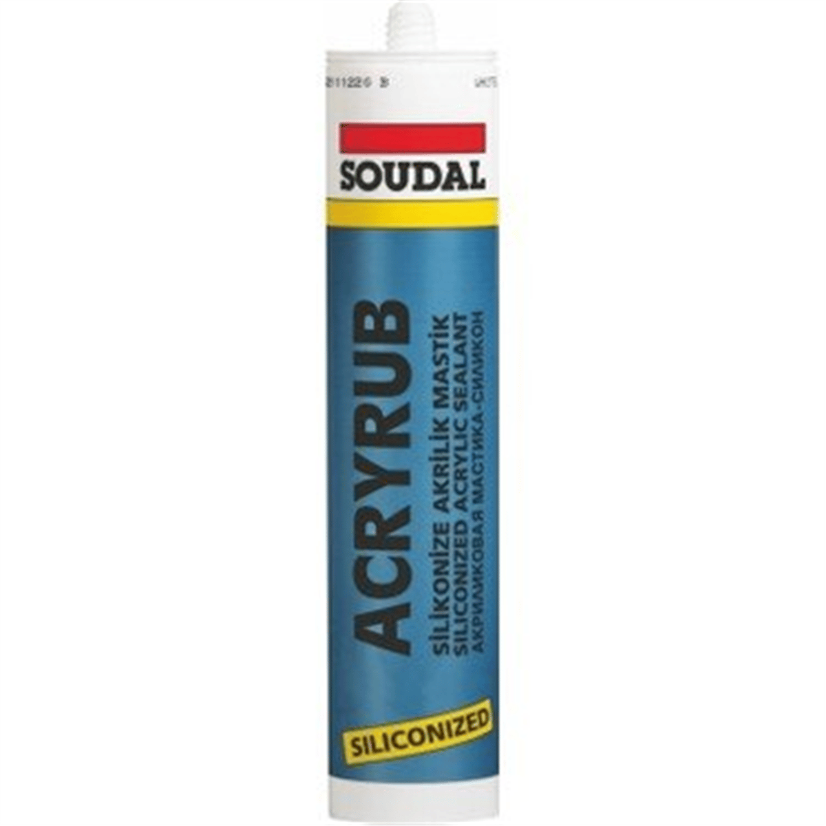 SOUDAL ACRYRUB SİLİKONİZE MASTİK 500 GR ANT.GRİ