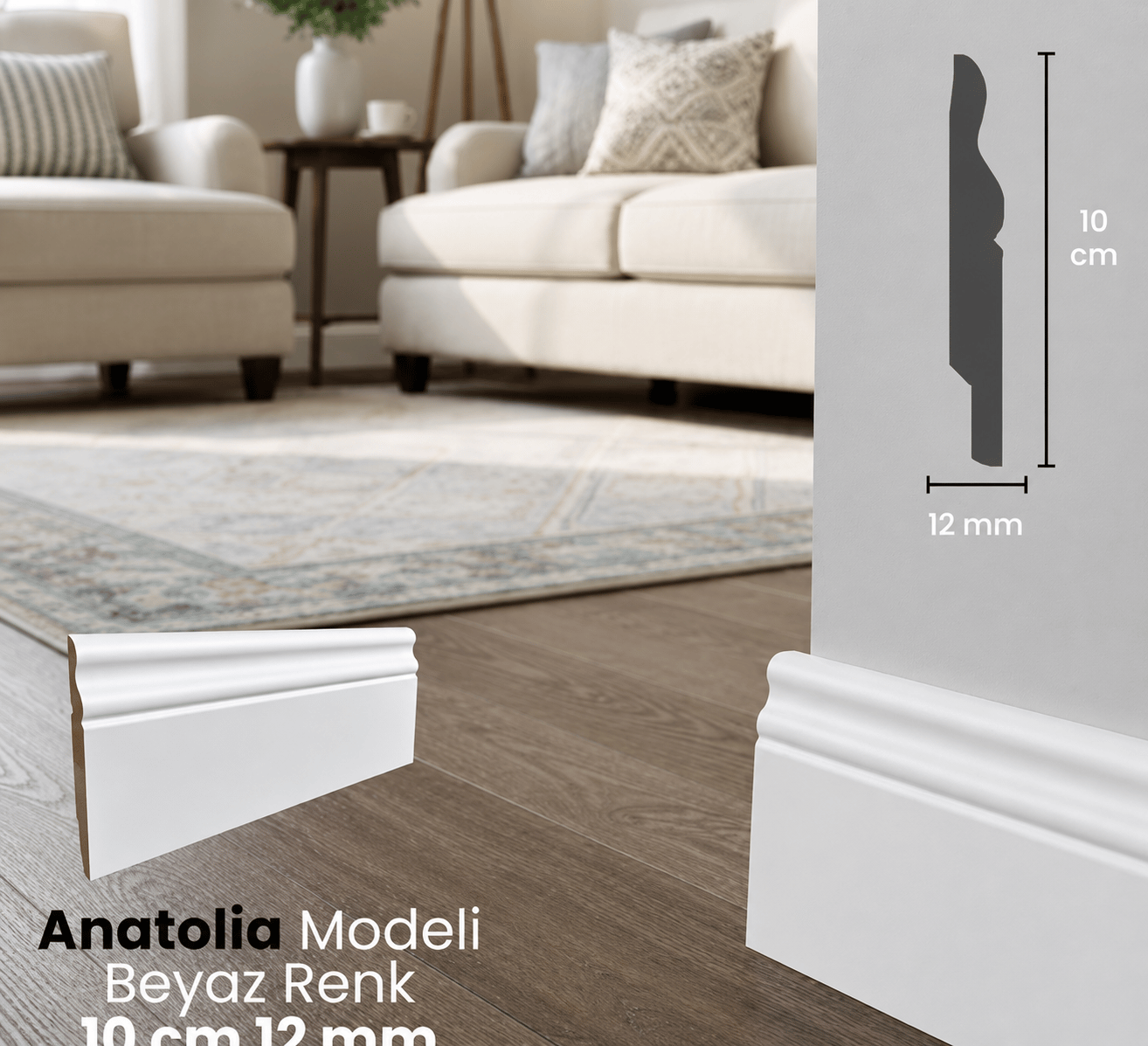 SÜPÜRGELİK 10 CM PVC ANOTOLİA 12 MM