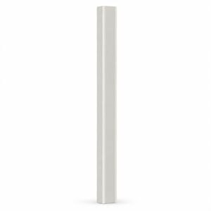 SÜPÜRGELİK L100 10 CM PVC BEYAZ 9MM (2,44 METRE)