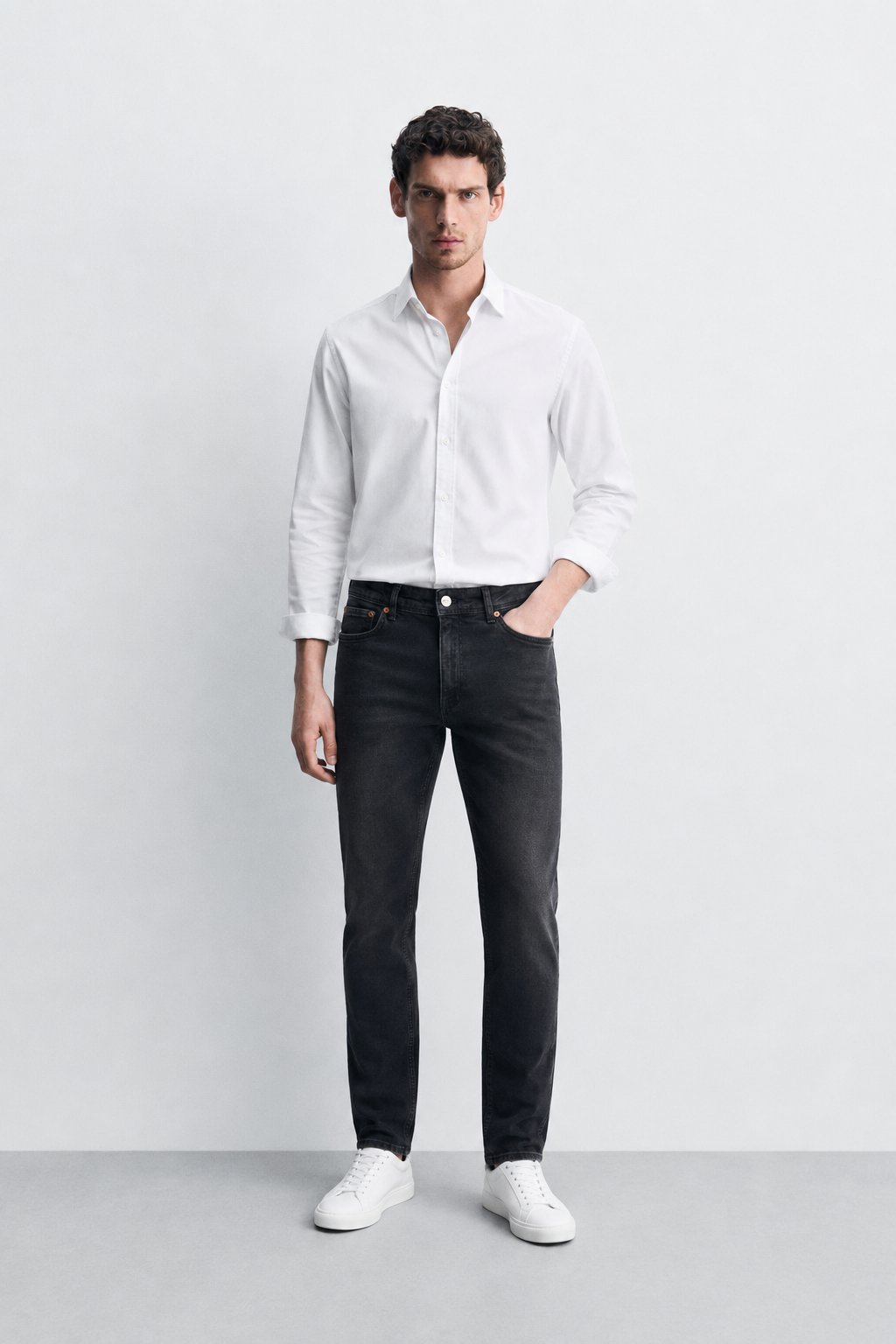 Erkek Regular Fit Boru Paça Esnek Likralı Denim Jeans Kot Pantolon ANDREAS3