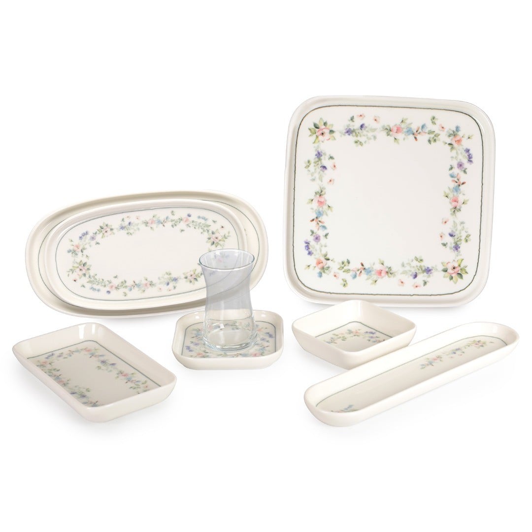 Ipek Garden 29Parça Kare Kahvaltı Takımı