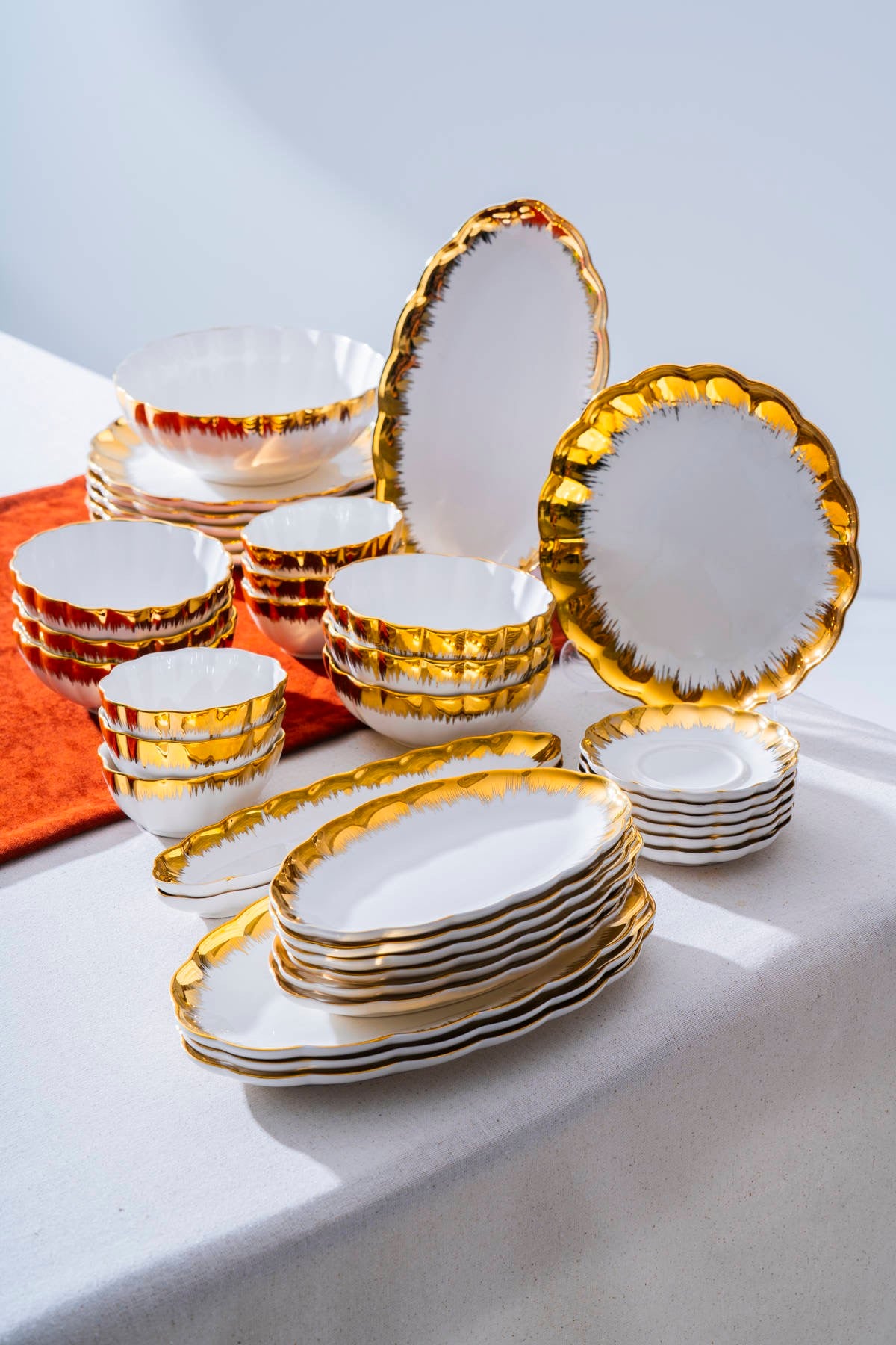 Marlene Gold 6 Kişilik 37 Parça Kahvaltı Takımı