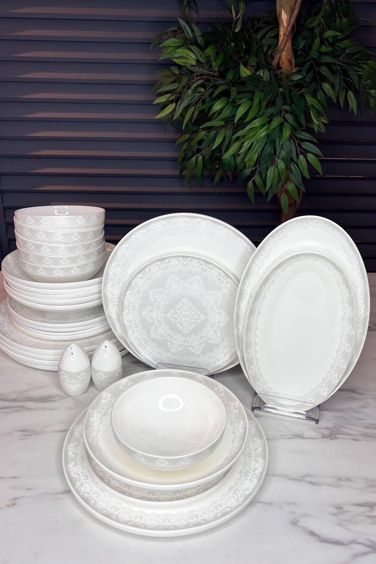 NEVA FLORE ELEGANCE 28 PARÇA PORSELEN YEMEK TAKIMI
