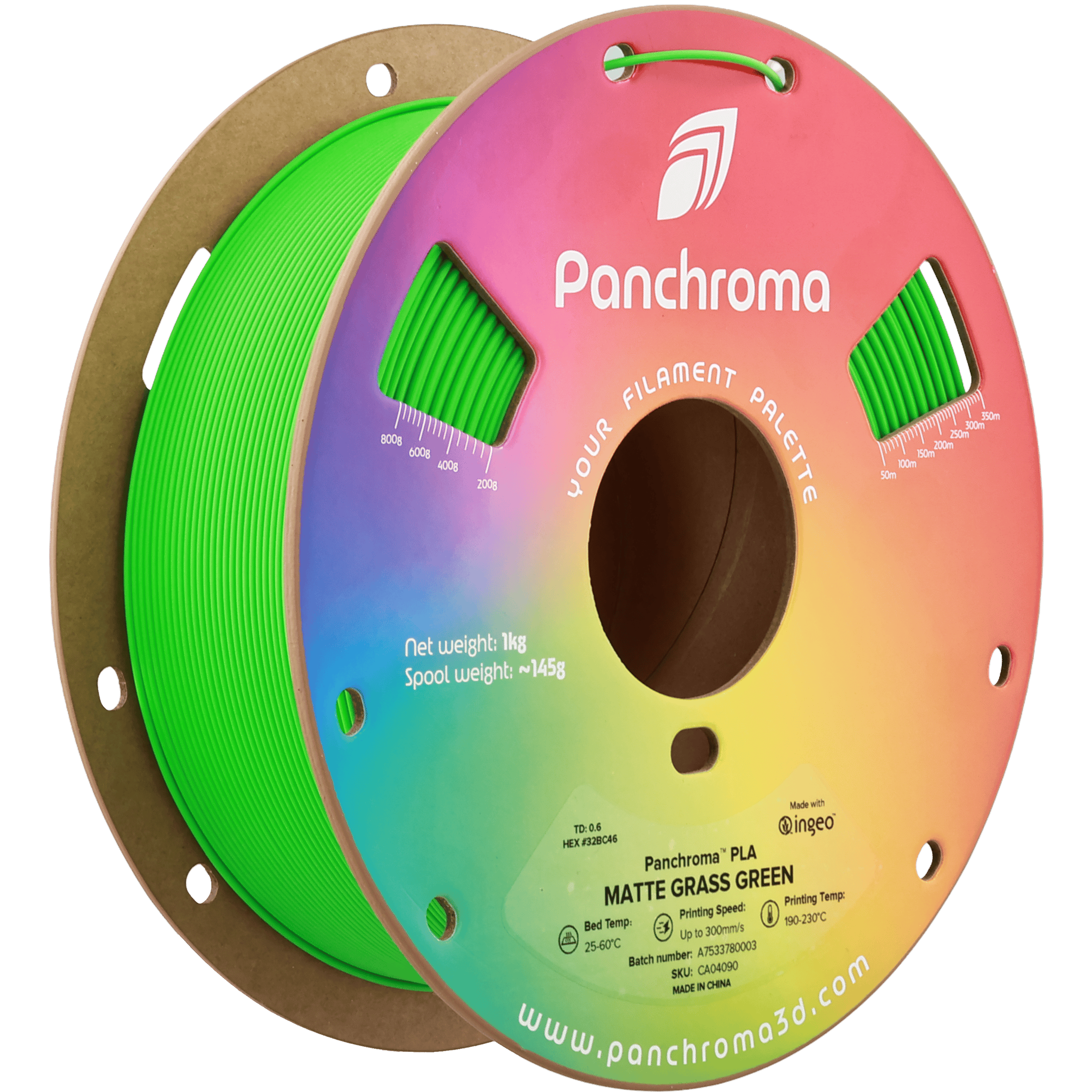 Panchroma PLA Filament Mat Çim Yeşil – 1 kg 1.75mm