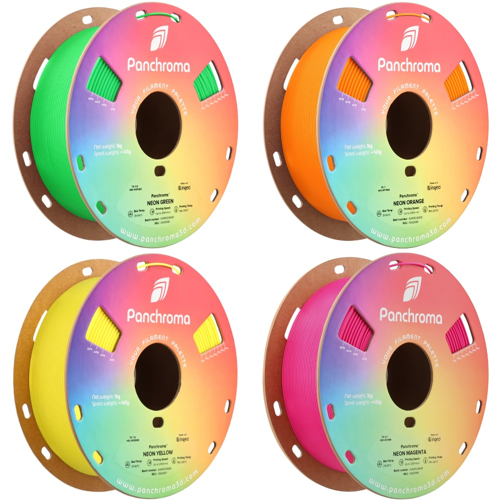 Panchroma PLA Neon Filament 4'lü Paket