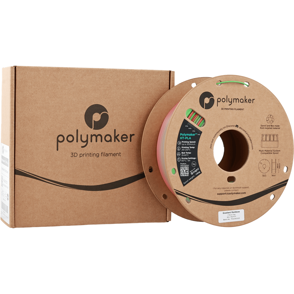 Polymaker HT-PLA Filament Gradient Gökkuşağı