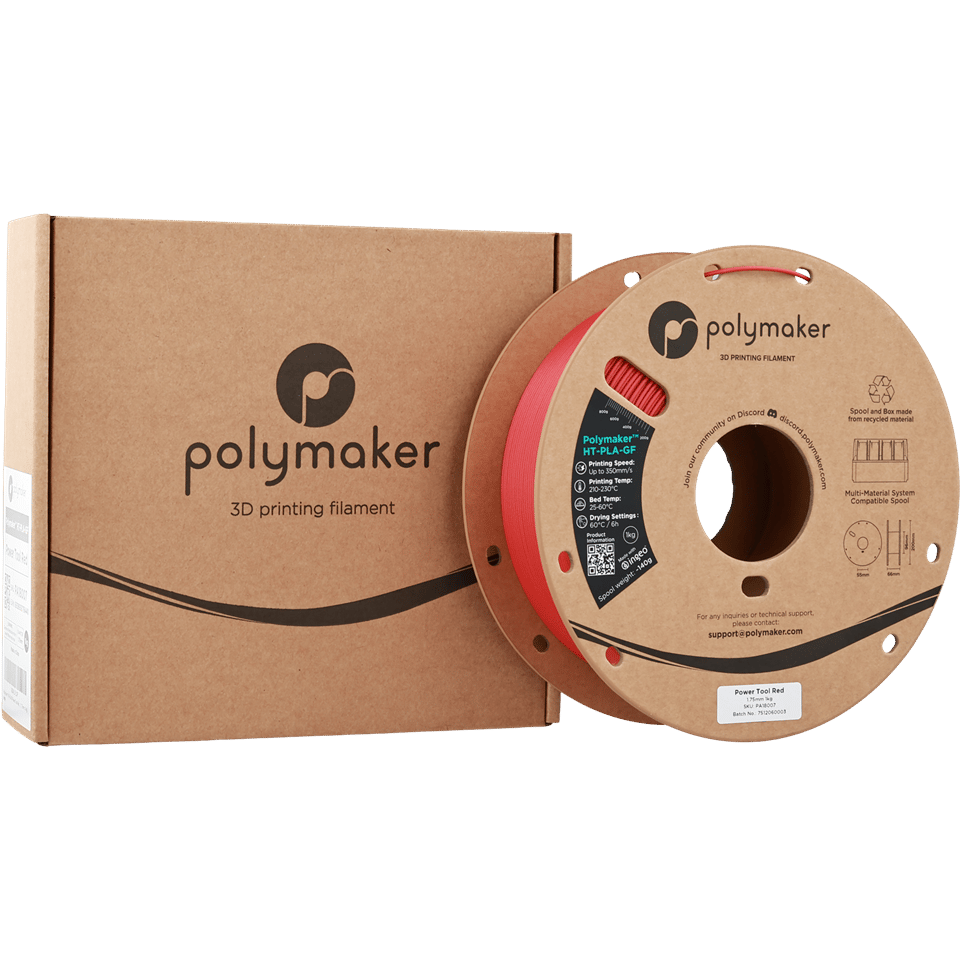 Polymaker HT-PLA-GF Filament Endüstriyel Kırmızı