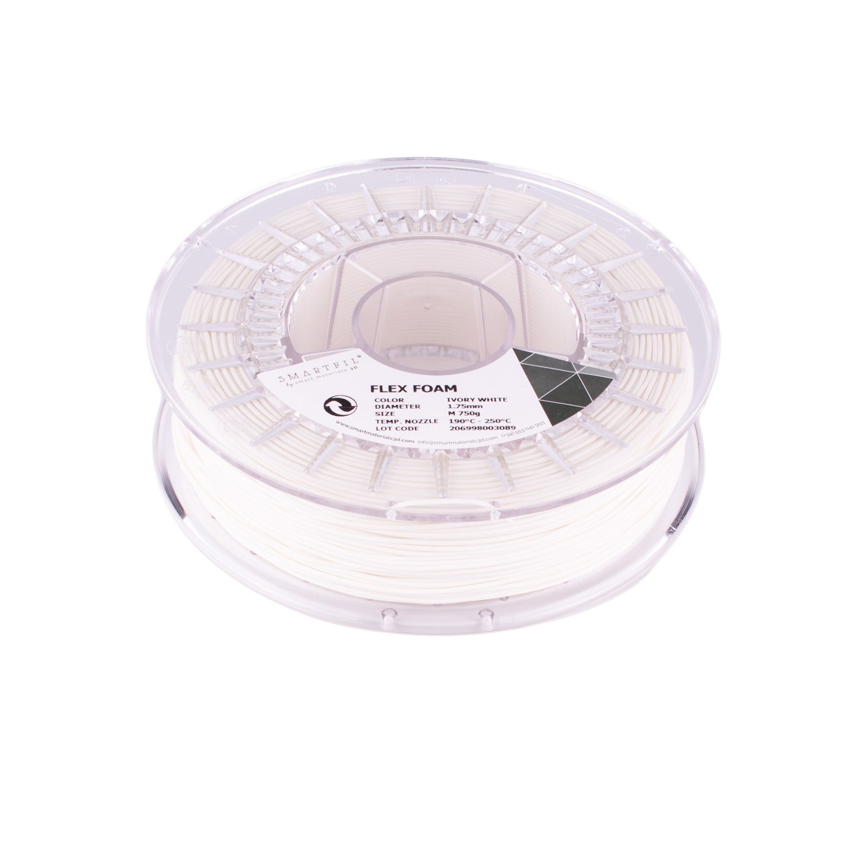 Smartfil Flex Foam Filament Fildişi Beyaz - 750 g 1.75mm